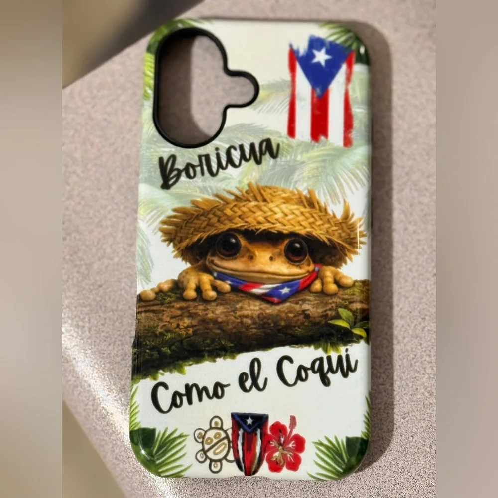 2 in 1 Boricua Como el Coquí iPhone Case